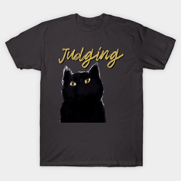 Judging Cat T-Shirt by Geeky Gifts